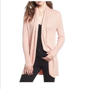 Leith ribbed shawl cocoon sweater